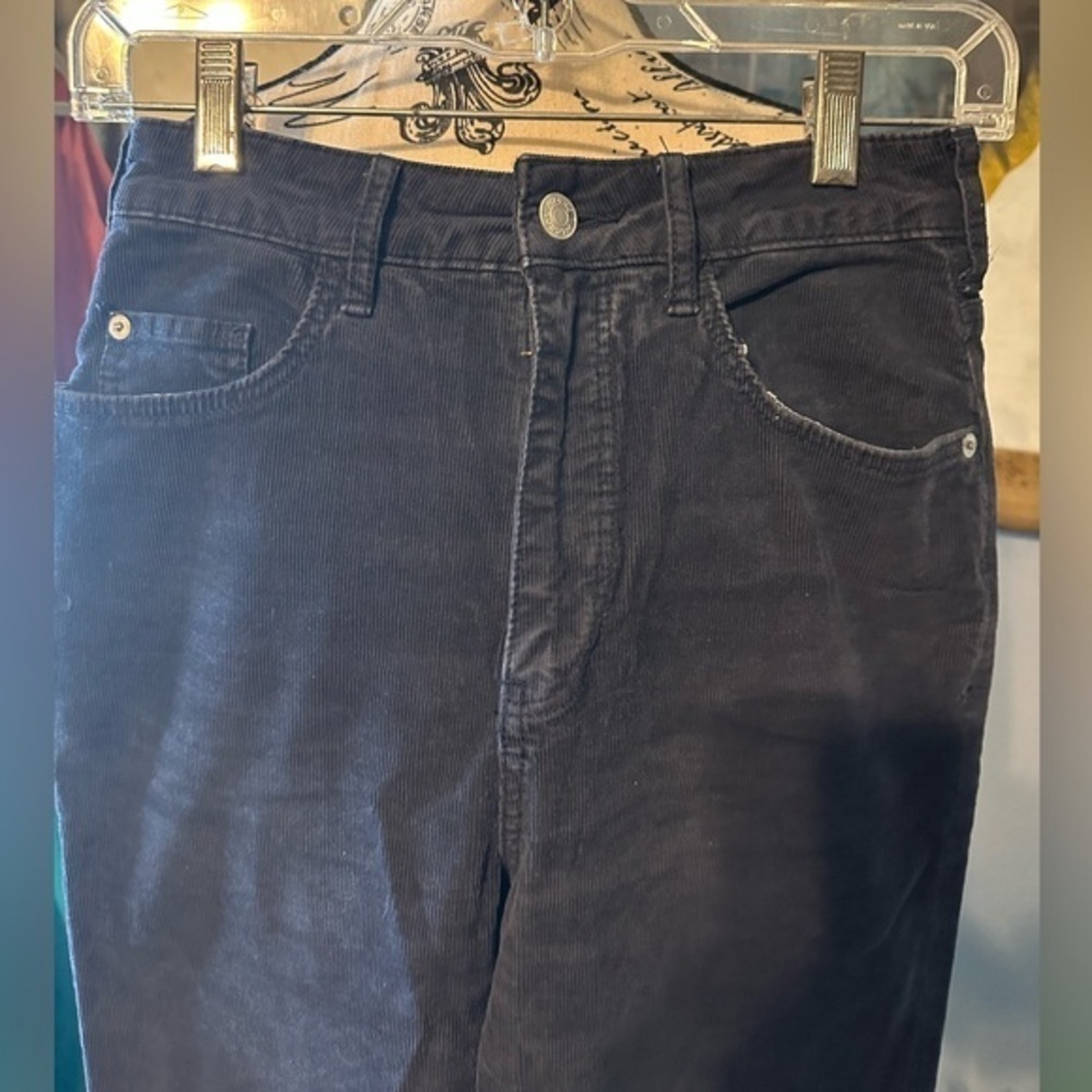 Navy Pilcro wide leg cords  euc. Anthropologie brand